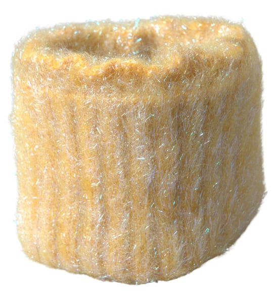 Bufanda de Cuello de Fibra de Mohair de Poliésther Amarillo - Image 1