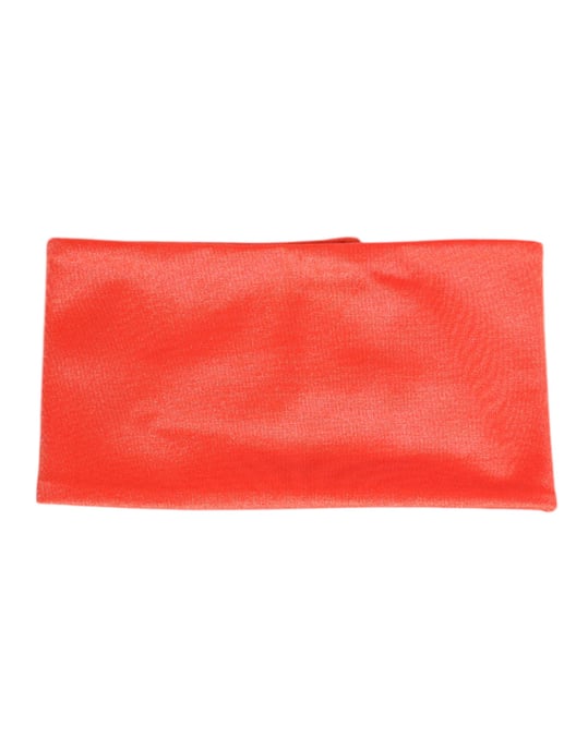 Bufanda de cuello elástica de nailon naranja para mujeres - Image 2