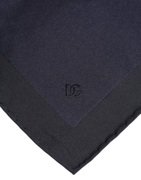 Pañuelo de Seda Azul Oscuro para Hombre - Image 3