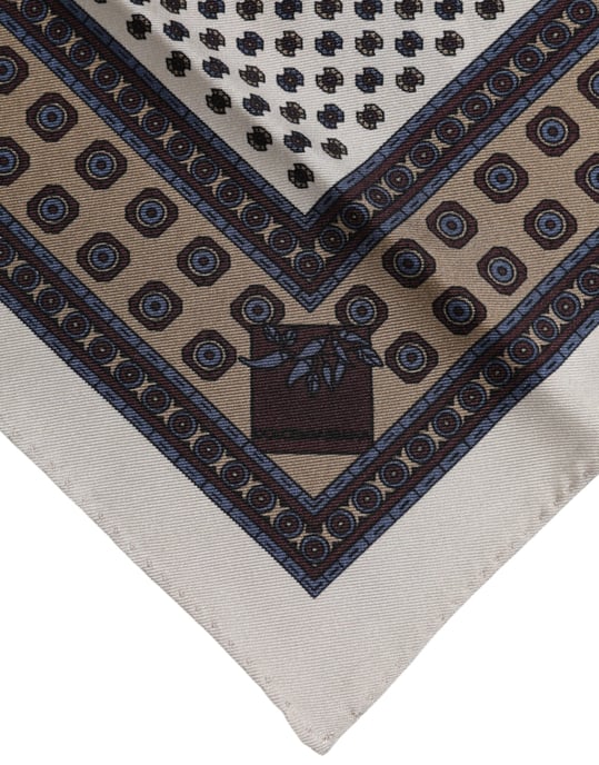 Foulard de hombres cuadrado con patrón multicolor - Image 3