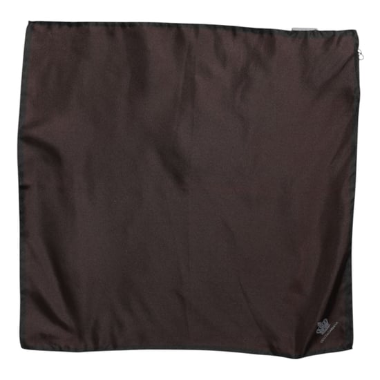 Foulard de seda cuadrado para hombre Brown DG Crown marrón - Image 4