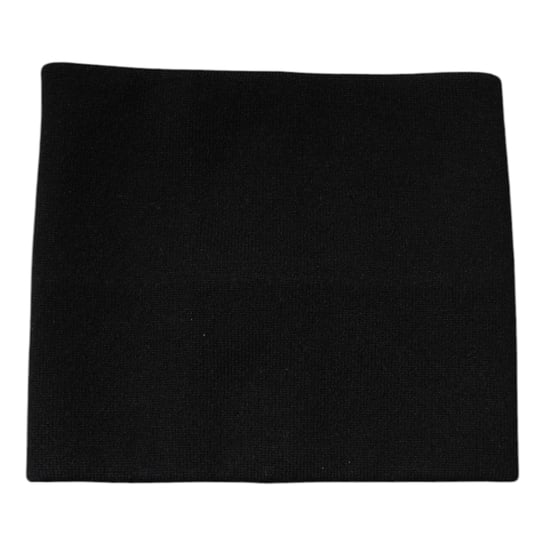 Pañuelo Cuadrado de Cashmere Negro Tejido - Image 2