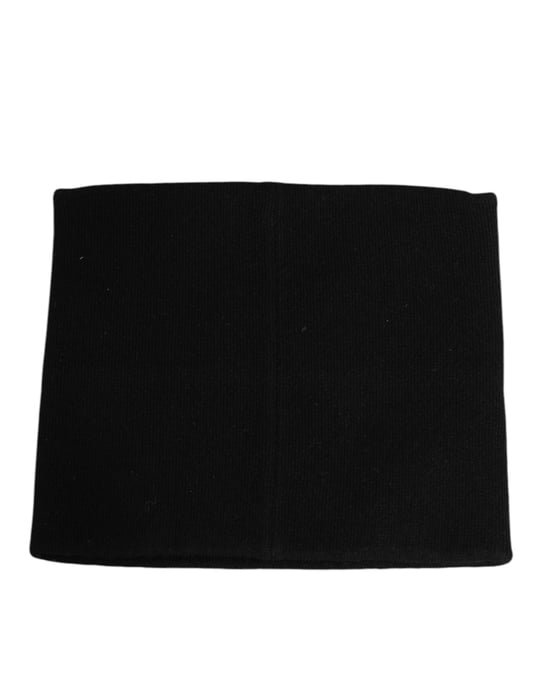 Bufanda de cachemira negra con logo de D&G para hombre, talla única. - Image 2