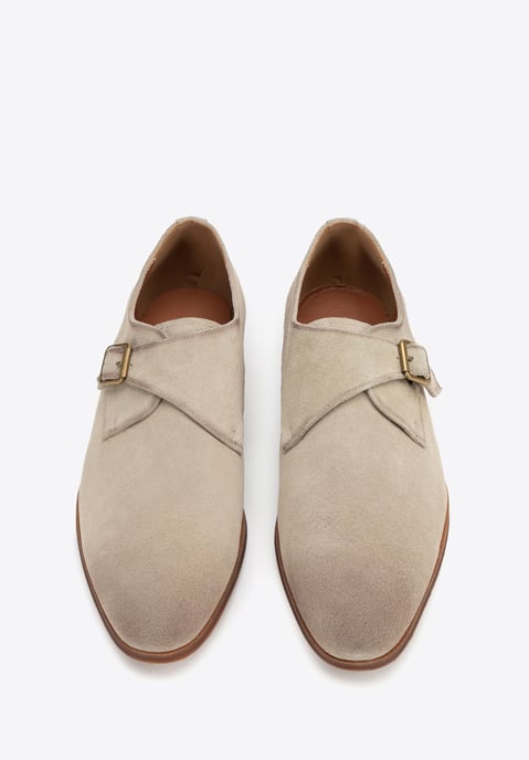 Zapatos monje de piel de ante beige para hombre de Wittchen - Image 2