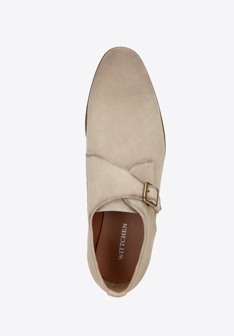 Zapatos monje de piel de ante beige para hombre de Wittchen - Image 4
