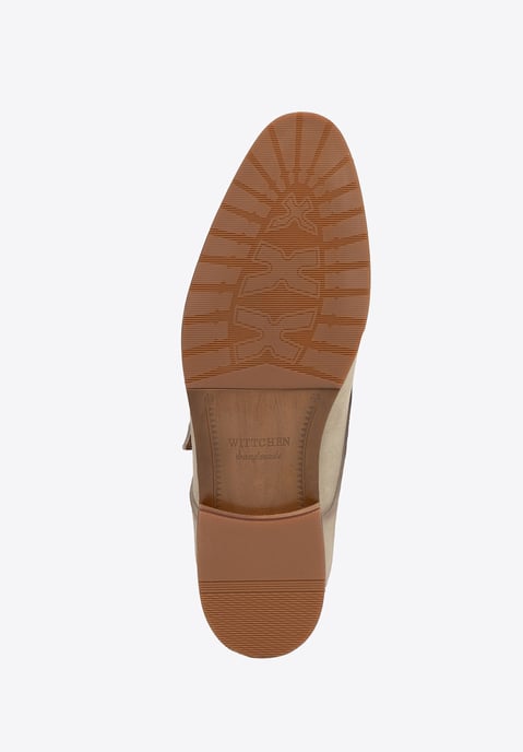 Zapatos monje de piel de ante beige para hombre de Wittchen - Image 5