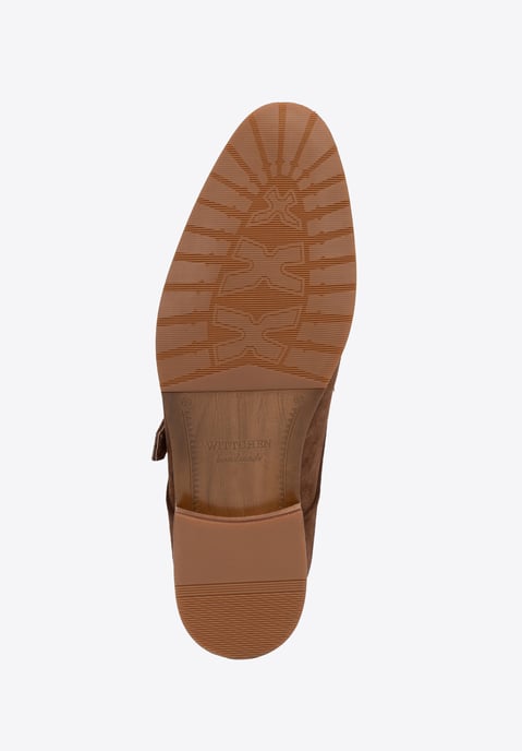 Zapatos Monk Wittchen para hombre en ante marrón oscuro - Image 5