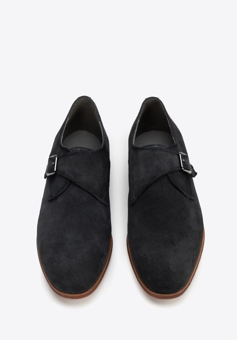Zapatos Monk Wittchen para hombre en ante gris oscuro - Image 2