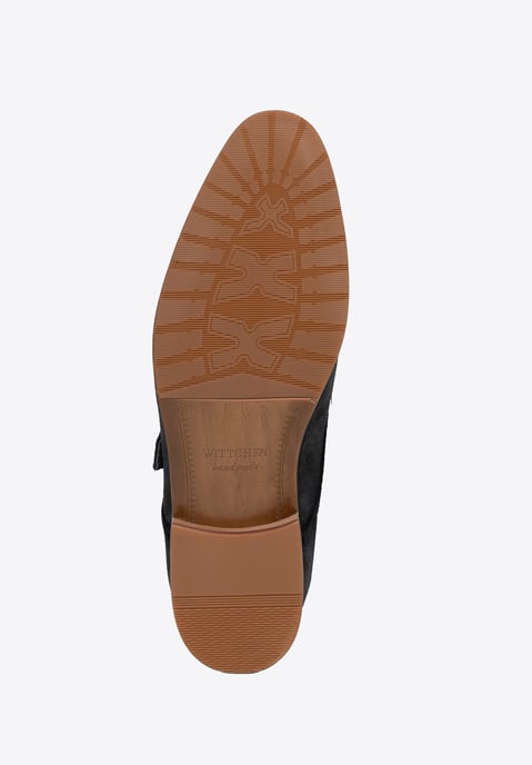 Zapatos Monk Wittchen para hombre en ante gris oscuro - Image 5