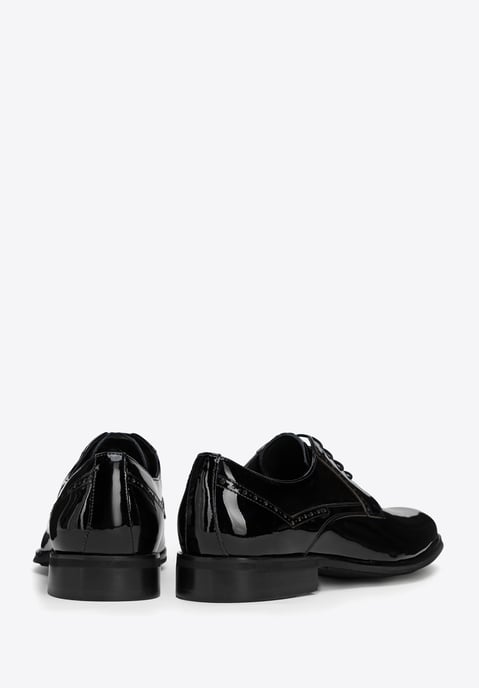 Zapatos derby Wittchen de charol para hombre en color negro - Image 3