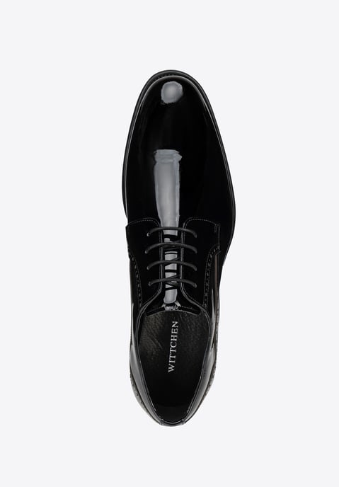 Zapatos derby Wittchen de charol para hombre en color negro - Image 4