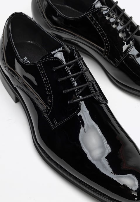 Zapatos derby Wittchen de charol para hombre en color negro - Image 6