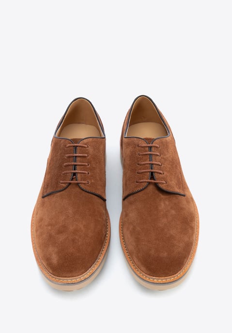 Zapatos Derby de ante marrón para hombre de Wittchen - Image 2