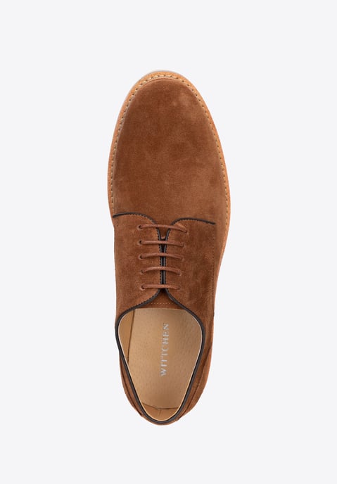 Zapatos Derby de ante marrón para hombre de Wittchen - Image 4