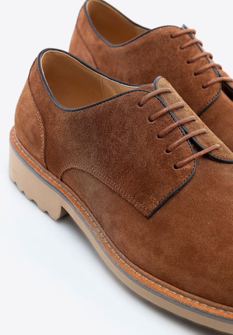 Zapatos Derby de ante marrón para hombre de Wittchen - Image 6