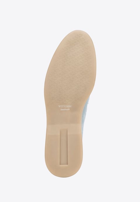 Mocasines clásicos de ante azul para mujer de Wittchen - Image 6