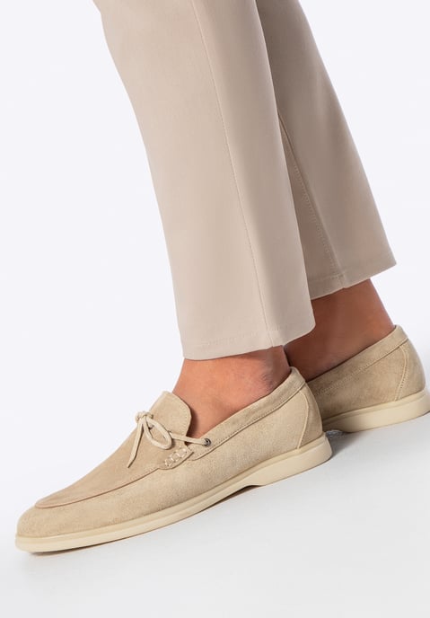 Mocasines Wittchen de piel de ante beige de hombre - Image 2