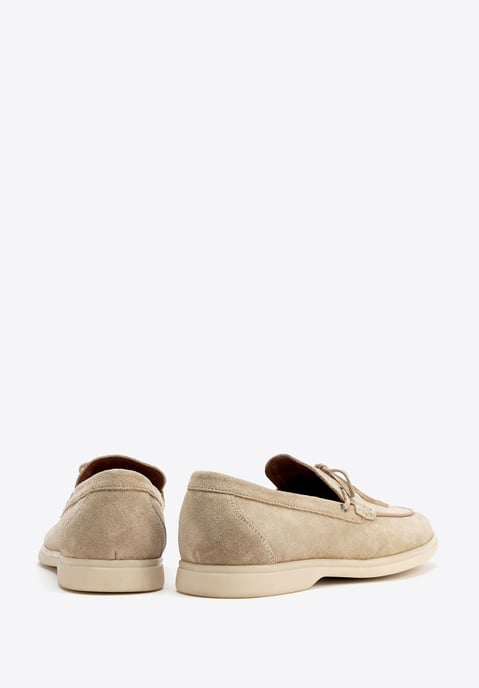 Mocasines Wittchen de piel de ante beige de hombre - Image 5