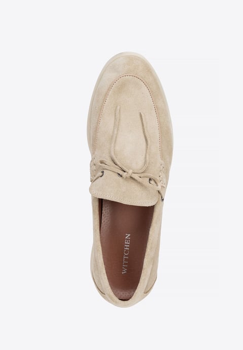Mocasines Wittchen de piel de ante beige de hombre - Image 6
