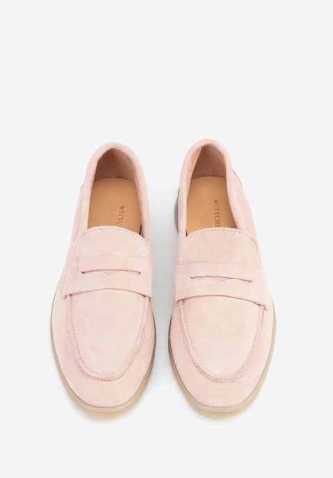 Mocasines clásicos de ante rosa para mujer de Wittchen - Image 3