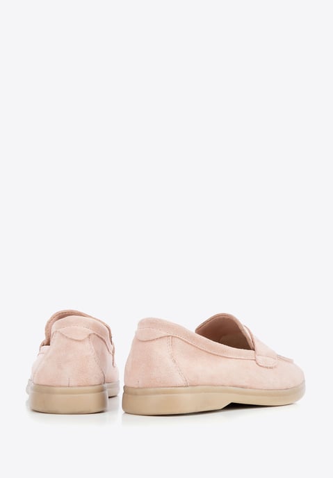 Mocasines clásicos de ante rosa para mujer de Wittchen - Image 4