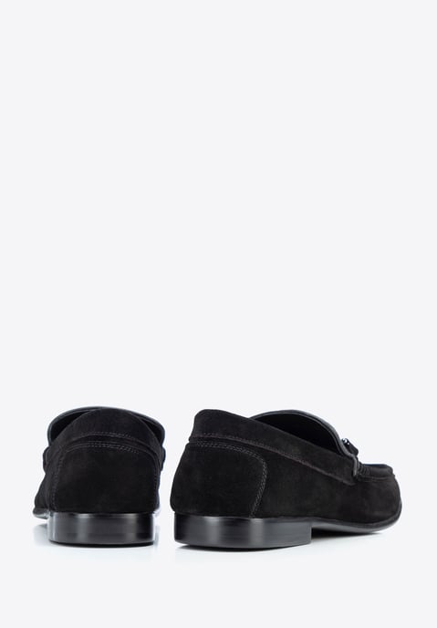 Mocasines de tela a cuadros negros para hombre de Wittchen - Image 5