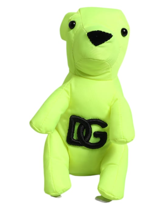 Llavero con broche de logo bordado de oso verde - Image 4