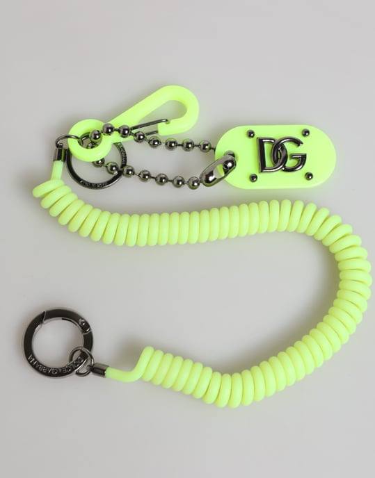 Llavero para Hombre con Logo DG en Forma de Llave Resorte Verde - Image 2