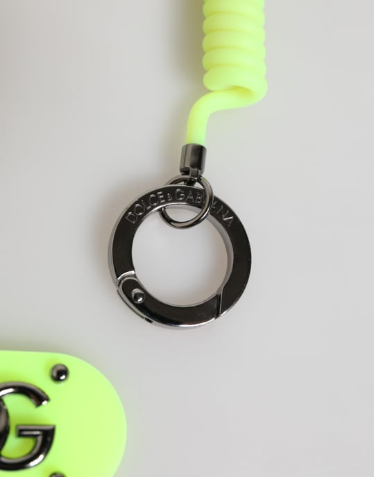 Llavero para Hombre con Logo DG en Forma de Llave Resorte Verde - Image 4