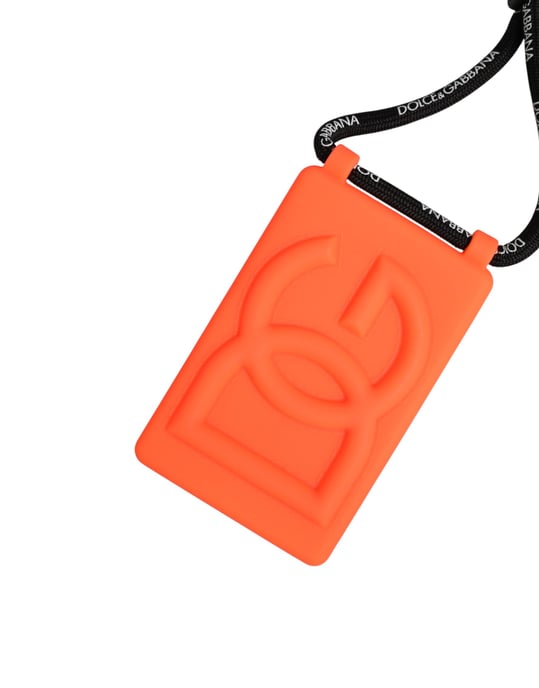 Portatarjetas Ajustable de Goma Naranja Neón con Relieve DG - Image 4