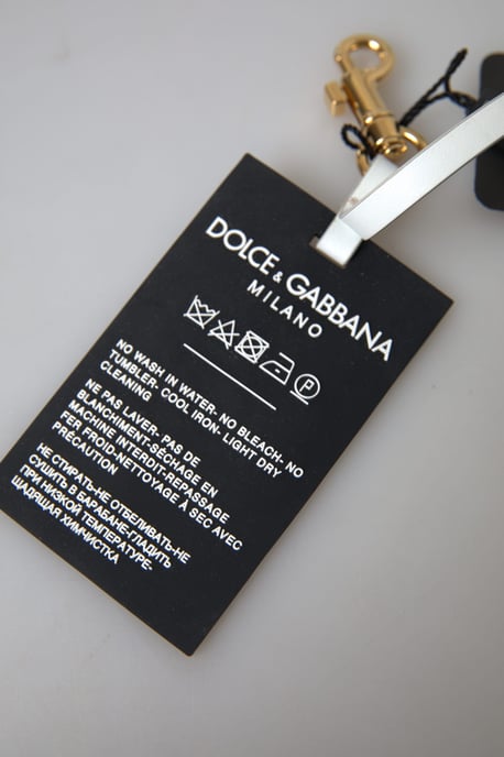Llave de silicona negra con logo DG en latón dorado de Dolce & Gabbana - Image 2