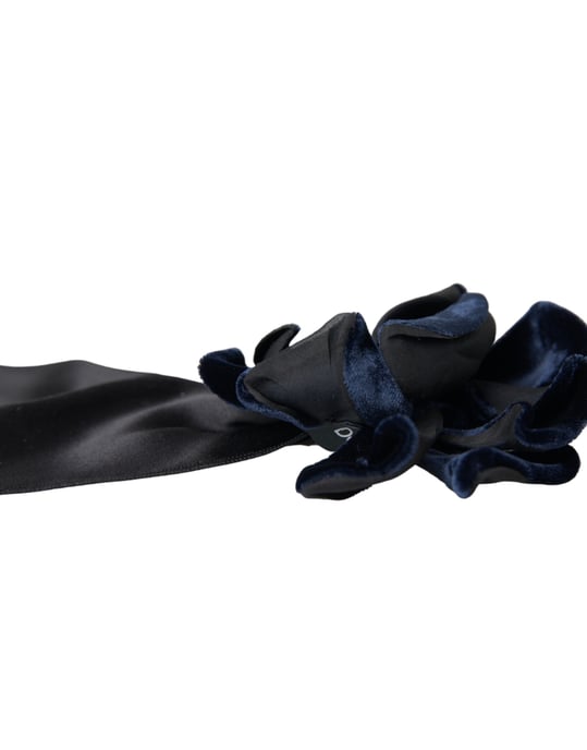 Clip para el cabello de lazo de terciopelo negro - Image 6