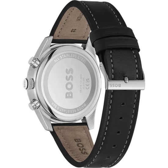 Reloj de vestir de cuero negro - Image 2