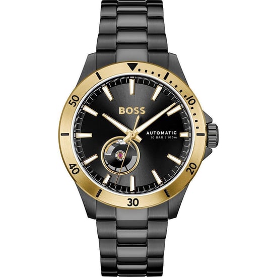Reloj de vestir de acero inoxidable negro - Image 1