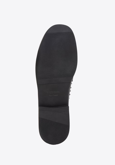 Mocasines de piel para mujer Wittchen con remaches decorativos en piel natural negra - Image 5
