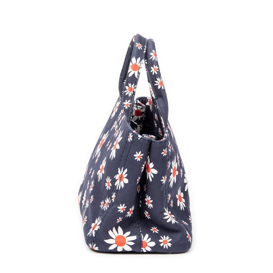 Miu Miu Small Printed  Open Tote  en Azul/Blanco/Rojo Lienzo - Image 3
