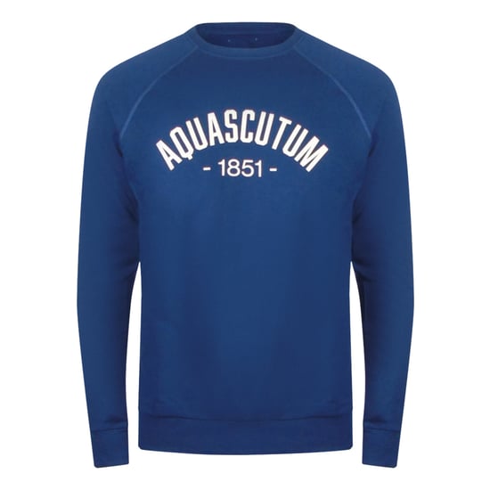 Conjunto De Chándal Azul Marino Con Cuello Redondo De La Vieja Escuela De Aquascutum - Image 2