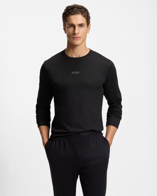 Conjunto de Pijama Largo en Negro - Image 5
