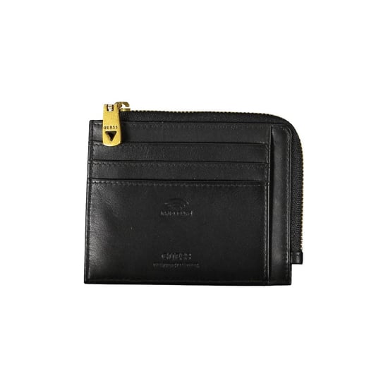 Cartera de Cuero Negra Guess Jeans - Image 2