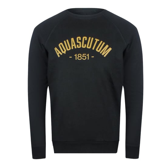 Conjunto De Pantalón Y Chándal Negro De Cuello Redondo Estilo Clásico De Aquascutum - Image 2