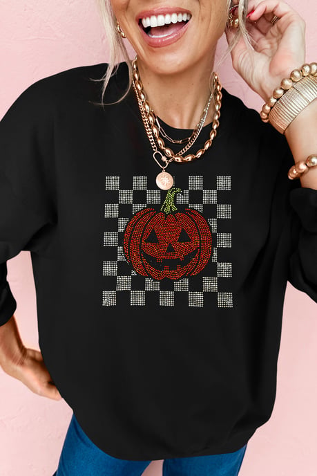 Sudadera con calabaza de strass - Image 6
