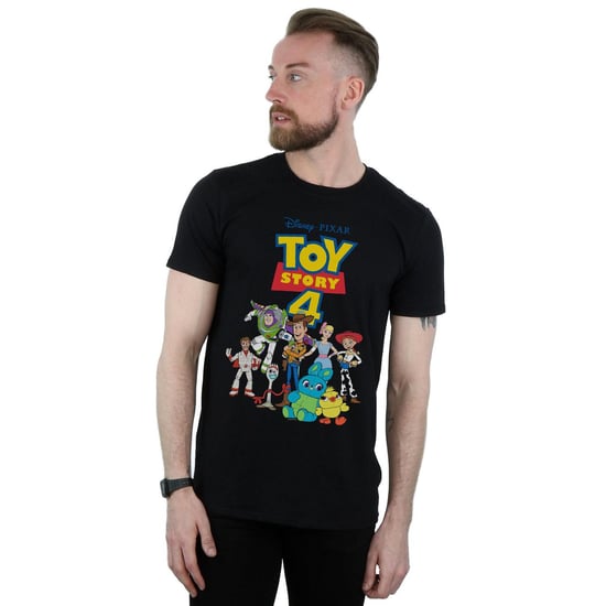 Disney Mens Toy Story 4 Crew T-Shirt (Black) - Image 2