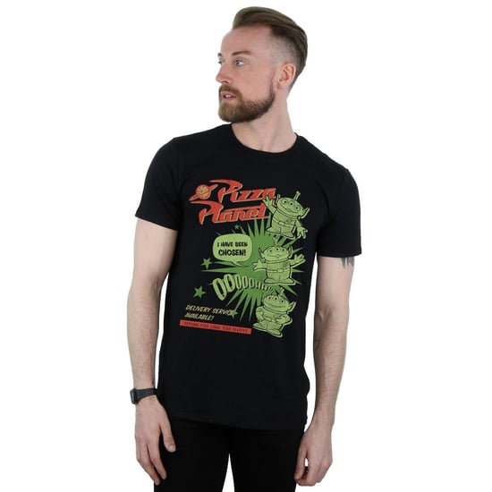 Disney Mens Toy Story 4 Pizza Planet Little Green Men T-Shirt (Black) - Image 2