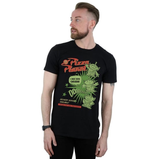 Disney Mens Toy Story 4 Pizza Planet Little Green Men T-Shirt (Black) - Image 3