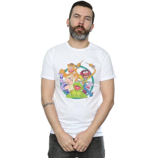 Disney Mens The Muppets Group Circle T-Shirt (White) - Image 3