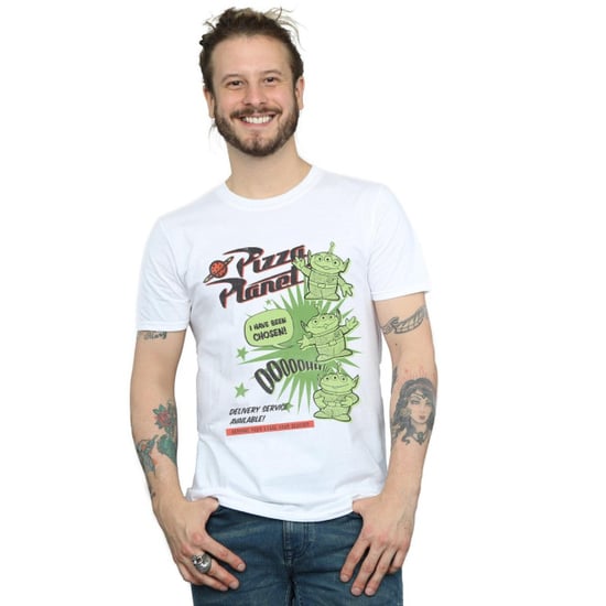 Disney Mens Toy Story 4 Pizza Planet Little Green Men T-Shirt (White) - Image 3