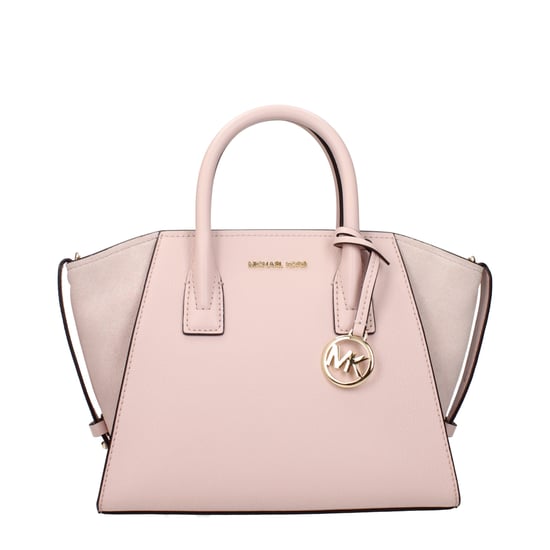 Bolso de Mano de Cuero Rosa - Image 1