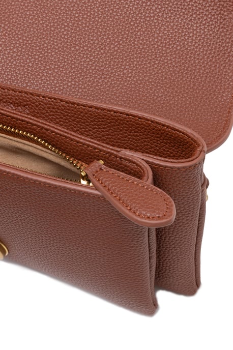 Bolso de Hombro Riga Boucle de Amor de Cuero Marrón - Image 3