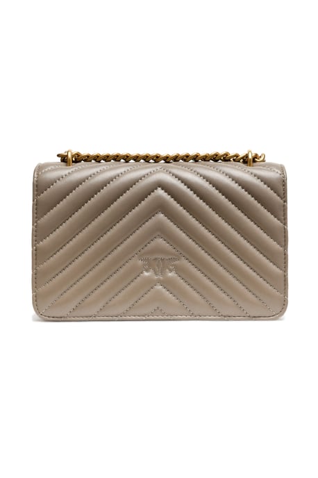 Bolso de hombro mini Love One de piel gris - Image 2