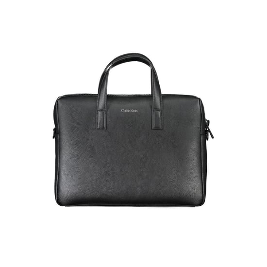 Bolso de mano de poliéster negro - Image 1